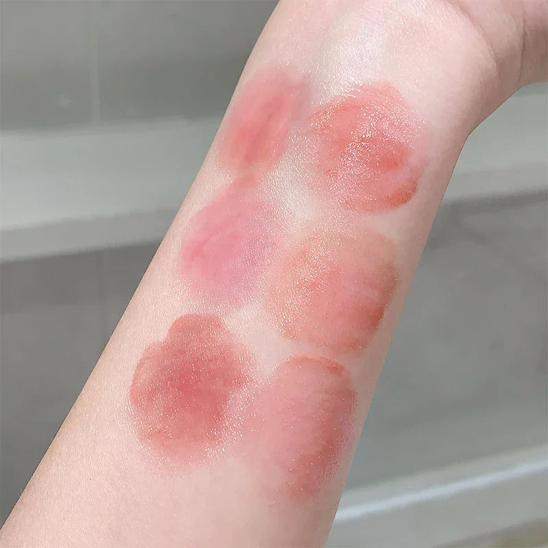 Flowery Dish Language Lip Gloss – Mirror Lip Glaze, Water-Light, Long-Lasting Moisturizing Lip Makeup