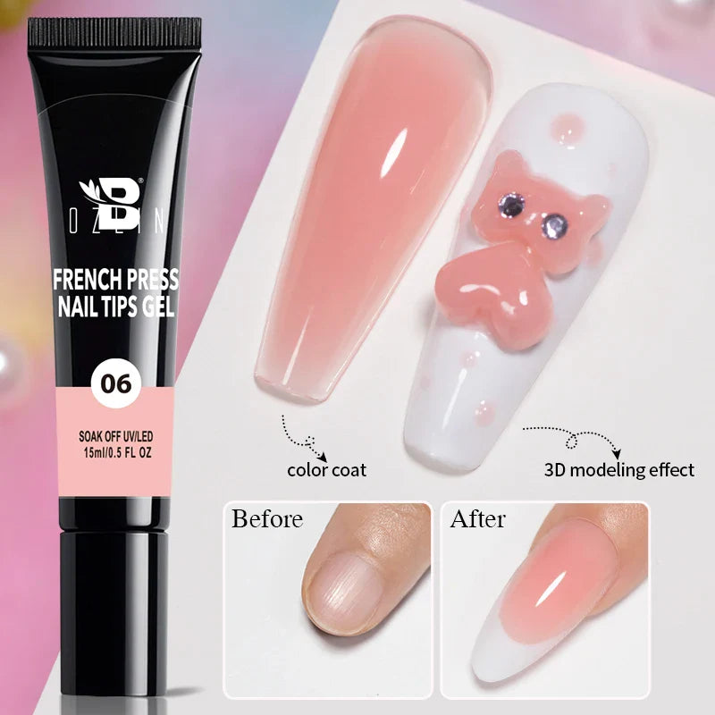 AWStorG 15ML Super Top Coat  Function Gel No Wipe Matte Top Gel Transparent Soak Off  UV LED NailArt Manicure Gel Varnish Primer