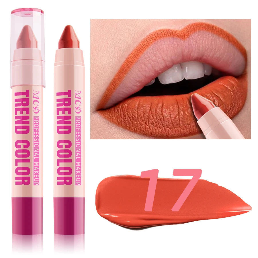 Moisturizing 12 Color Lipliner Pen Waterproof Plumping Stain Lipstick Natural Nude Pink Lip Liner Outline Lips Contour Makeup Fo