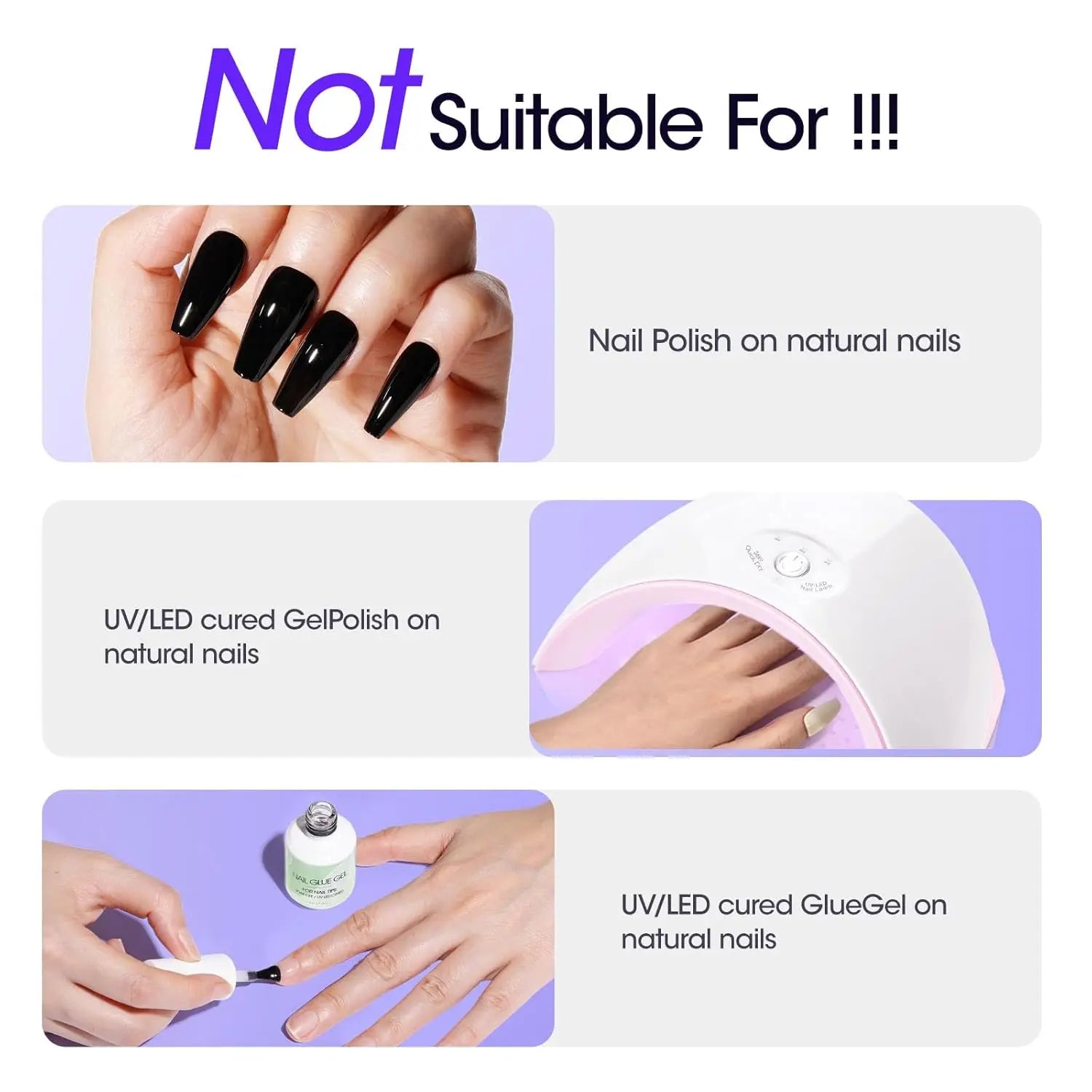 Professional Nail Glue Remover Solid Gel 60ML Quick Soak Off Solution for Press On Acrylic Fake Nails Salon Manicure Care