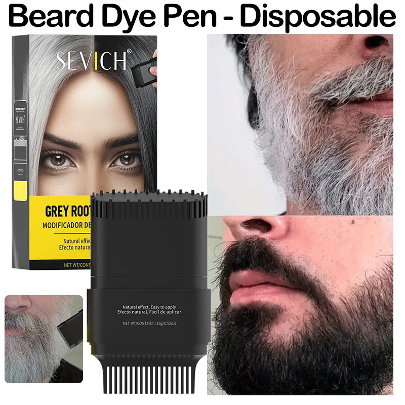 Hair Color Stick For Men & Women Quickly Covers Gray White Hair Concealer Waterproof Hairline Instant Covering Hair Dye Stick