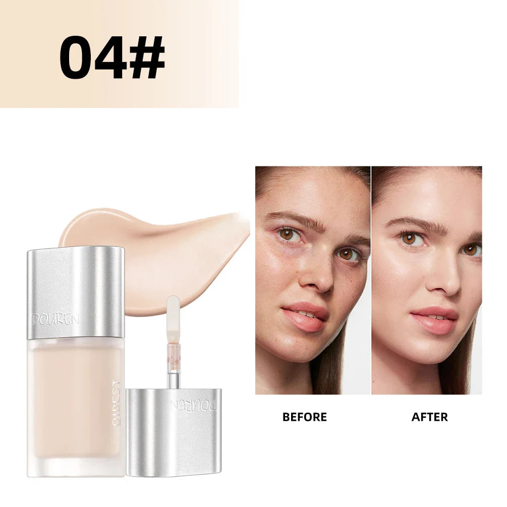 QIBEST Concealer Liquid Make Up Color Corrector Foundation Cream Professional Face Cover Waterproof Contouring Cosmetic Base