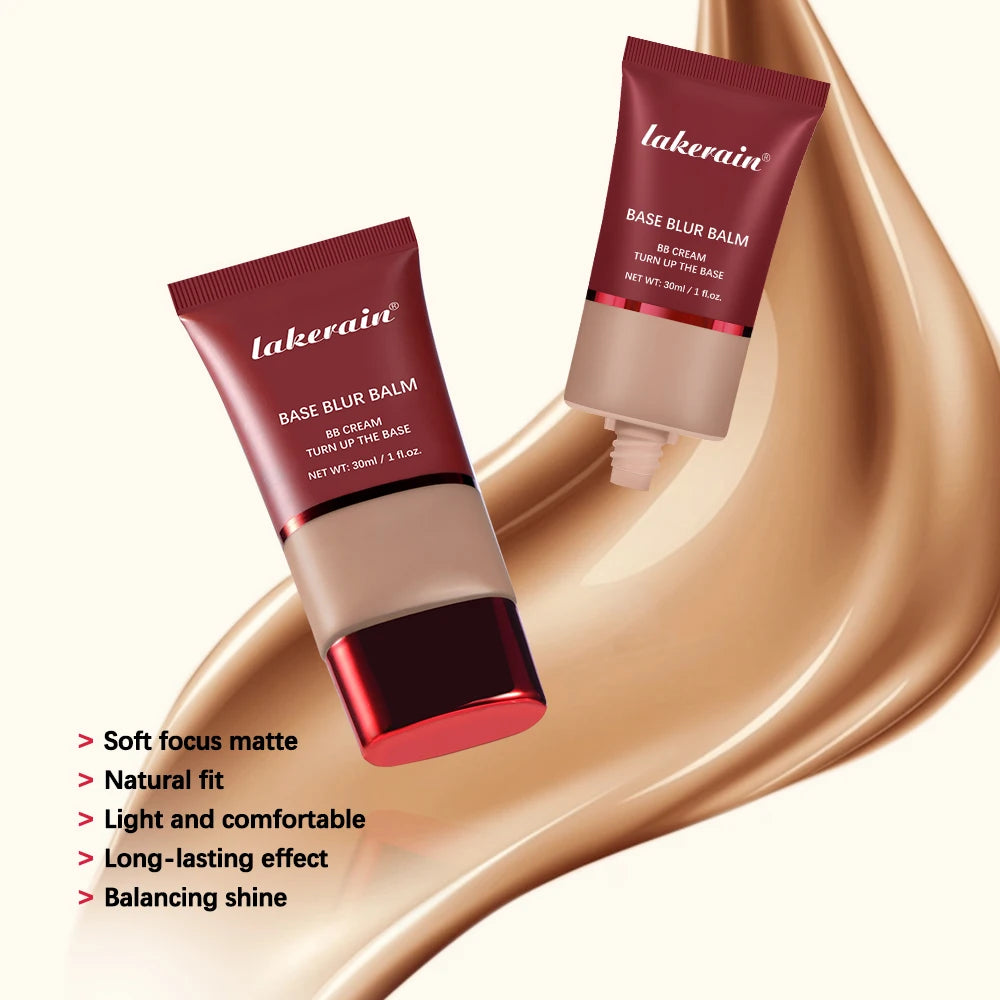 Base Blurring Foundation 5Colors Long Lasting 24H Control Oil Smooth Matte Balancing Shine Base Bronze Cosmetics Makeup