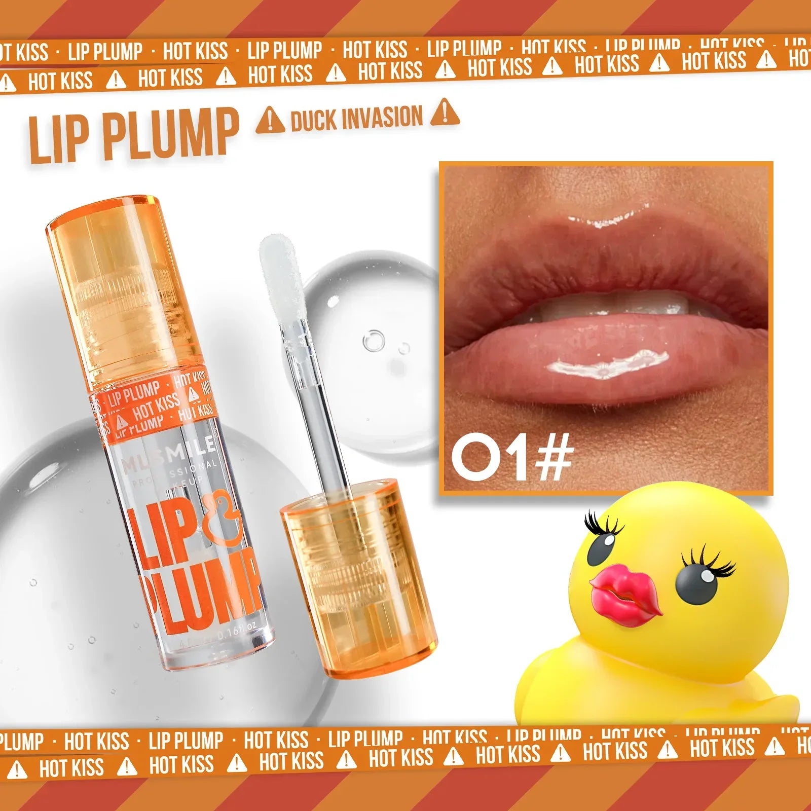 Duck Lip Plump Lip Oil Moisturizing Lip Gloss Mirror Water nature long-lasting  Gloss Gloss Pearl Lip Glaze Set
