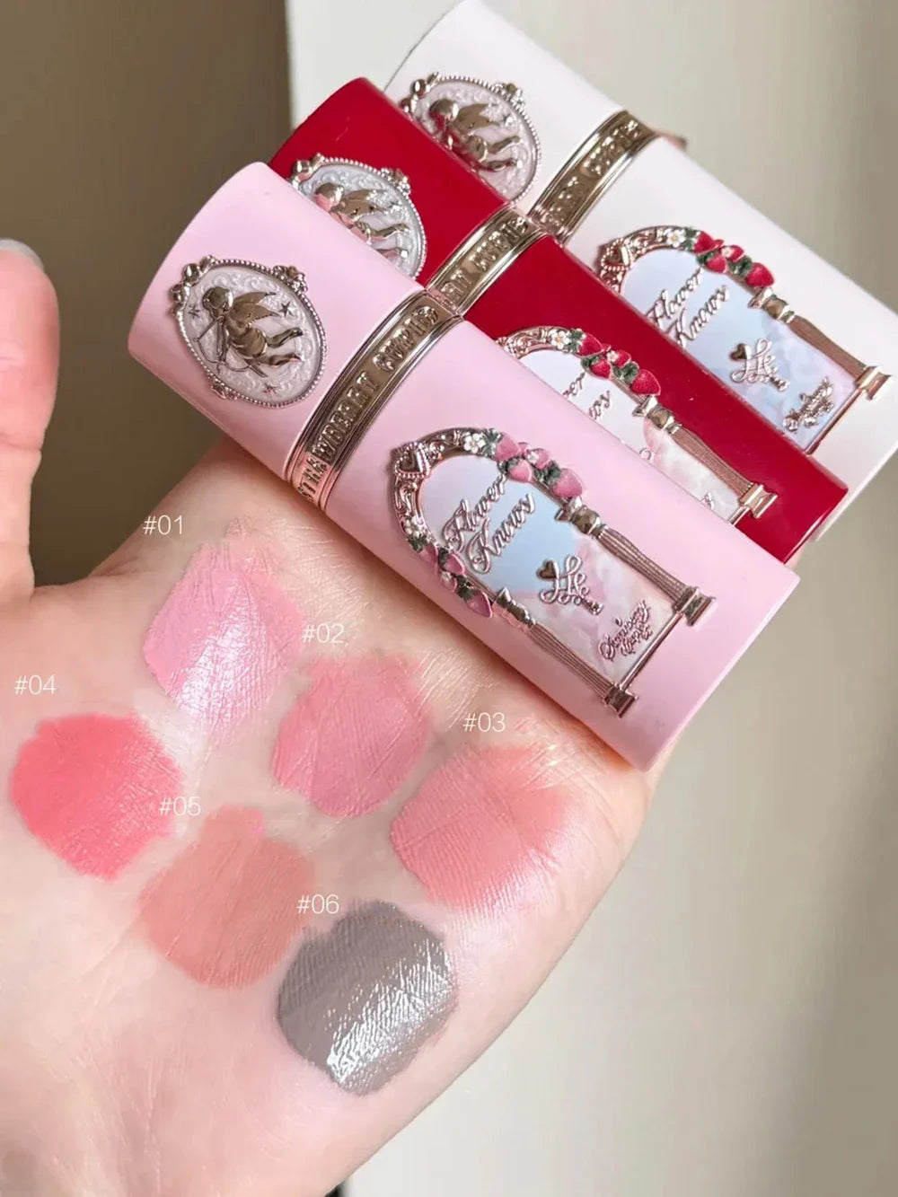 Flower Knows Stay Sweet 8 Pc Full Face Makeup Set Eyeshadow Blush Contour Lip Cream Hydrating Soft Matte Pigment Glowy Kit