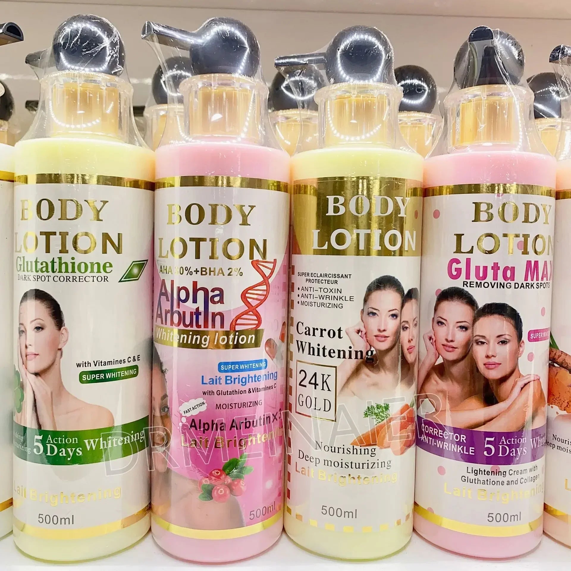 500ml Argan Whitening Body Lotion Moisturizing Refreshing and Not Greasy Body Cream Kojic Acid and Carrot Body Lotion