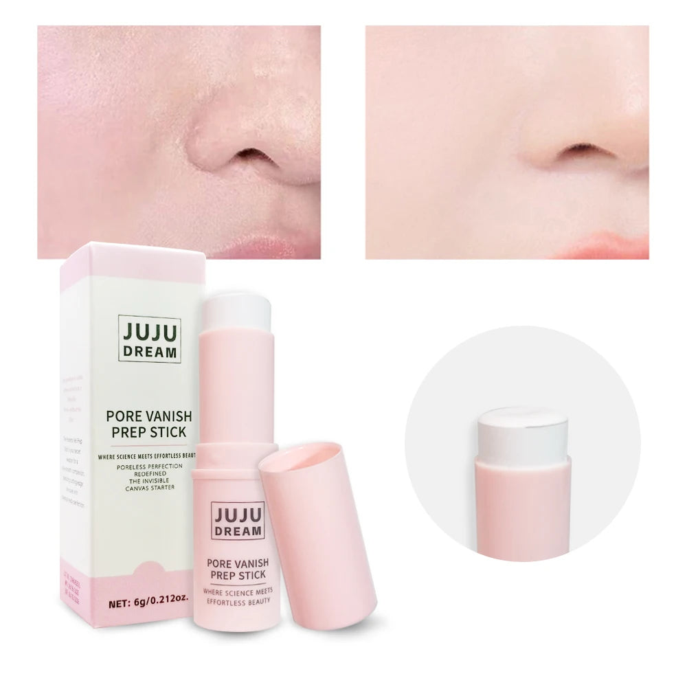 Face Primer Stick,Invisible Pore Base Stick Makeup Concealer Isolation Makeup Front Pore Base Modifying Skin Color Primer Makeup