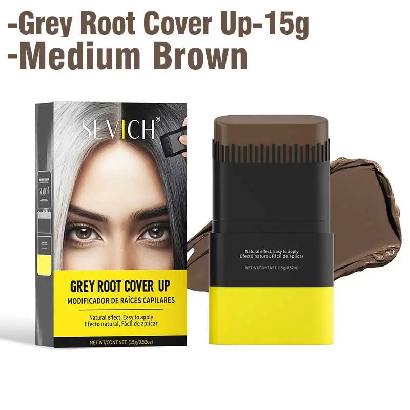 Hair Color Stick For Men & Women Quickly Covers Gray White Hair Concealer Waterproof Hairline Instant Covering Hair Dye Stick