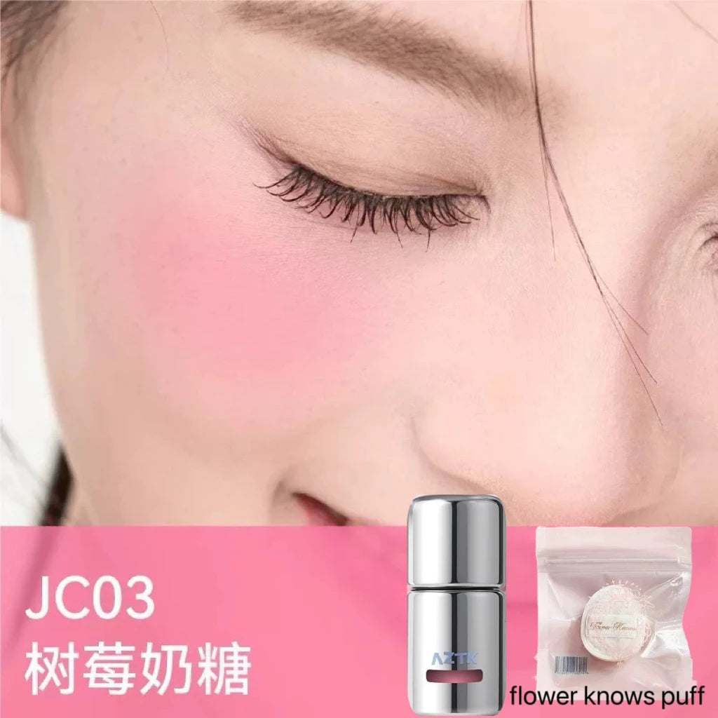AZTK Liquid Blusher Jello Color Powder JC04  Moisturizing Highlight Beauty Expands Contracts Cheek Matte Face Makeup
