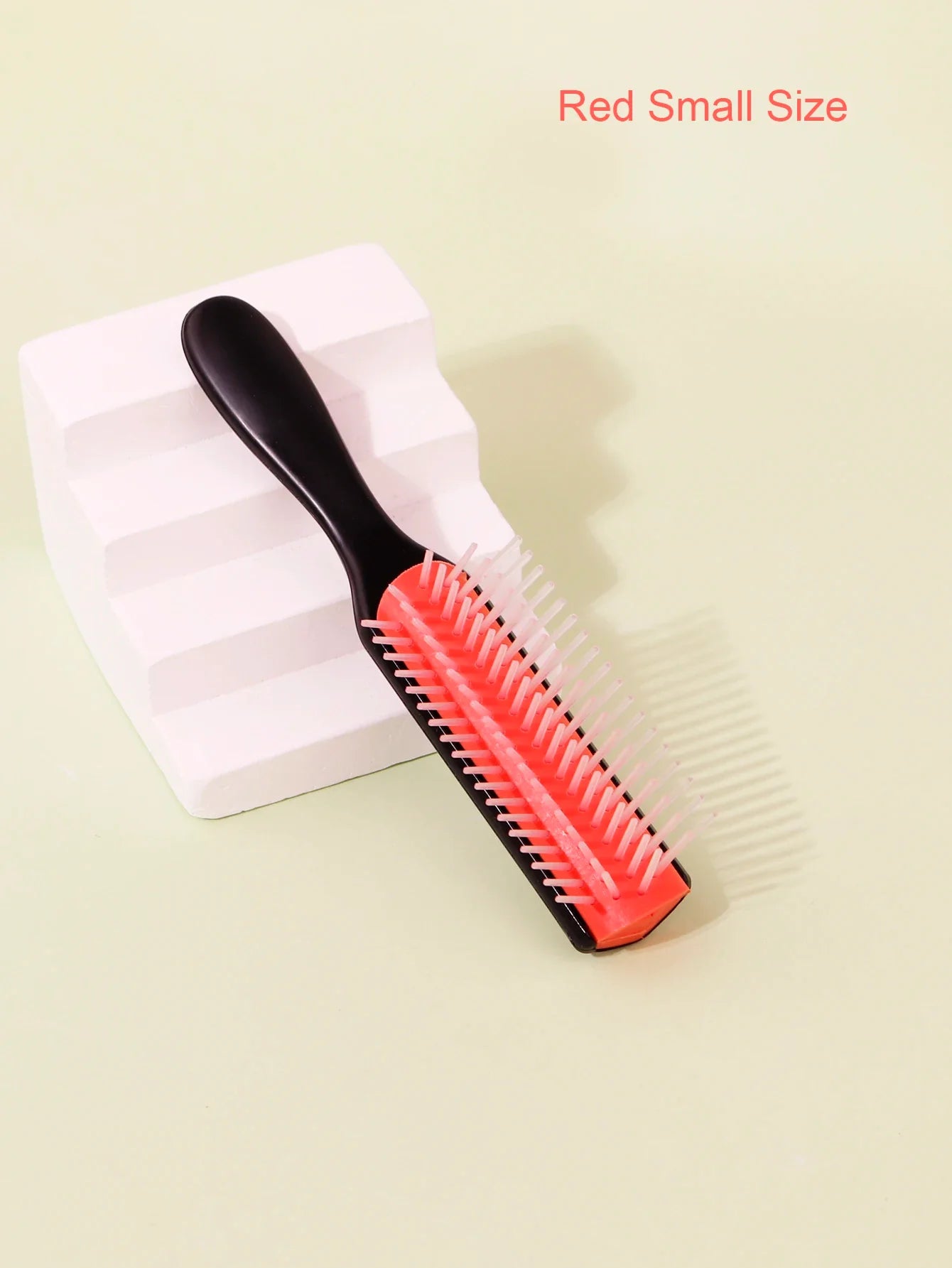 1pcs 9-row wrinkle removal massage curly hair brush, detachable 9-row comb plastic wet hair brush