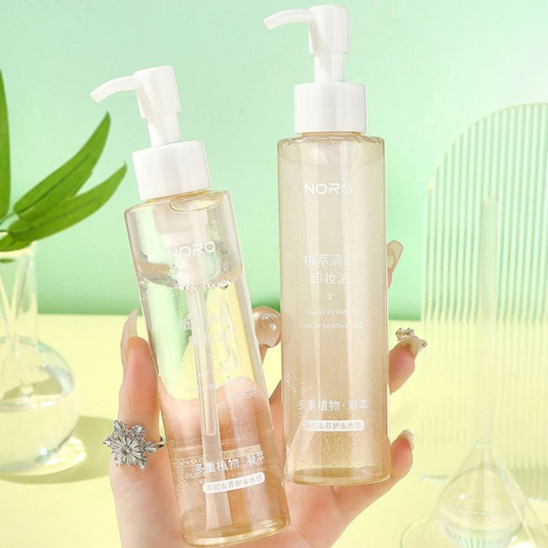 Plant extract cleansing oil mild makeup remover water Moisturizing and cleansing oil for eyes, lips, face, 3 in 1 makeup remover
