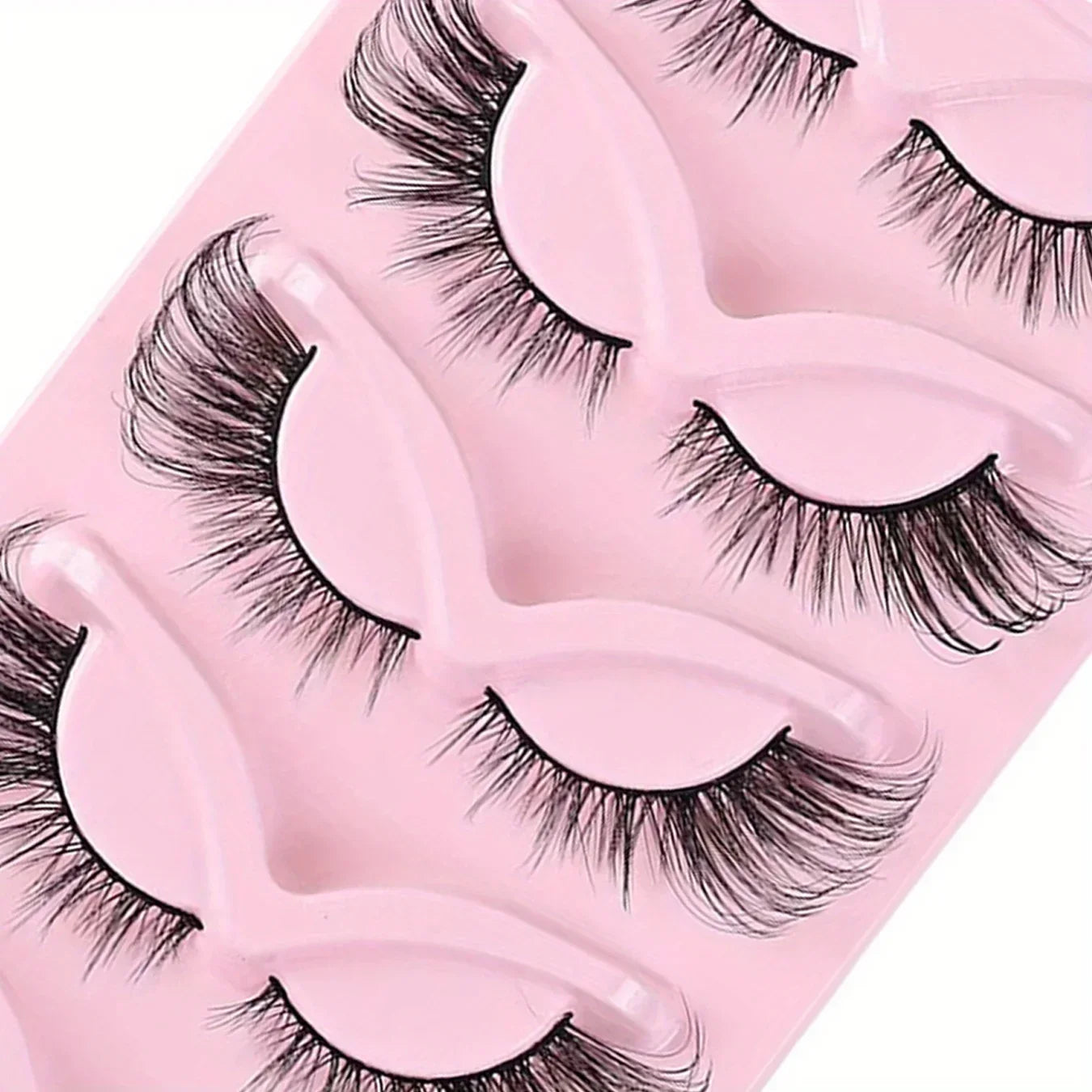 15Pairs 3-Pack Cat Eye Lashes Long Lashes Cat Eye Look Wispy Lashes Eye End Elongated Strip Thick False Eyelashes
