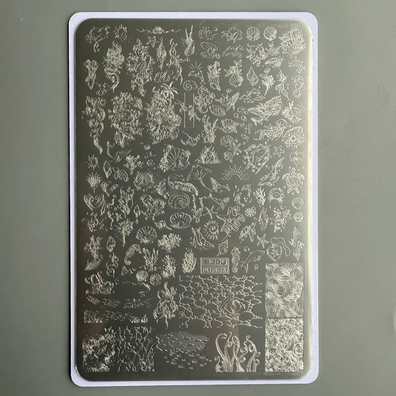 Nail Art Stamping Plates Carved Window Pattern Image Plates Vintage Elegant Design Manicure Stamp Templates