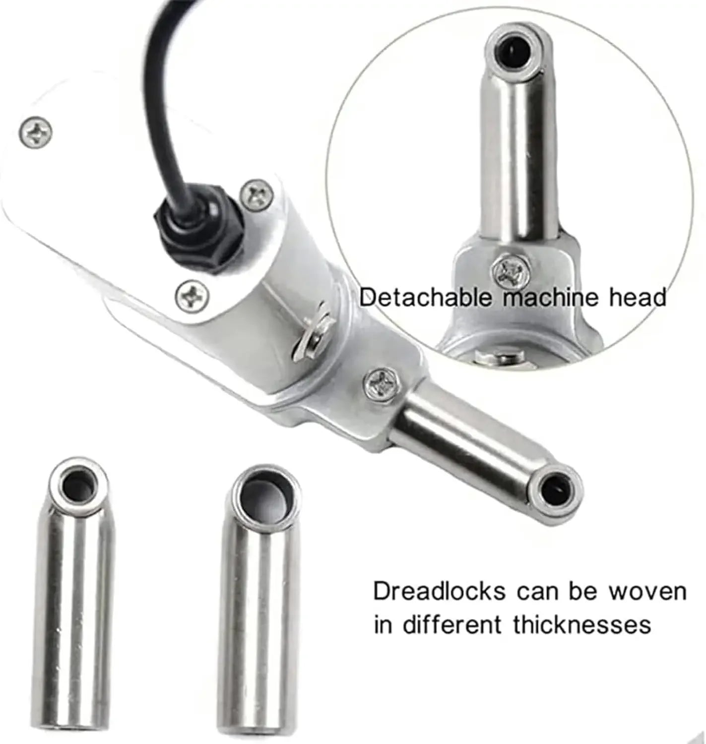 Braiding Machine,Dreadlock Machine,Automatic Hair Curling Machine with 6 Heads,Suitable for DIY Your Own Braided Hair Extensions