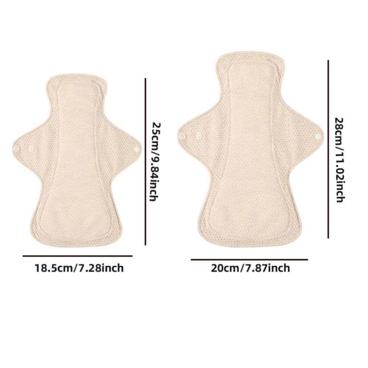 AIO Leak-Proof & Waterproof Washable Incontinence Sanitary Pads Cotton Women's Period pads Urine Proof Underwear Pads