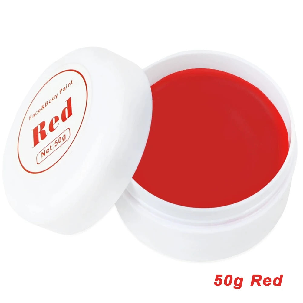 Professional Halloween Makeup Kit Face Body Paint White Black Red Special Effects Christmas Cosplay Party Supplies