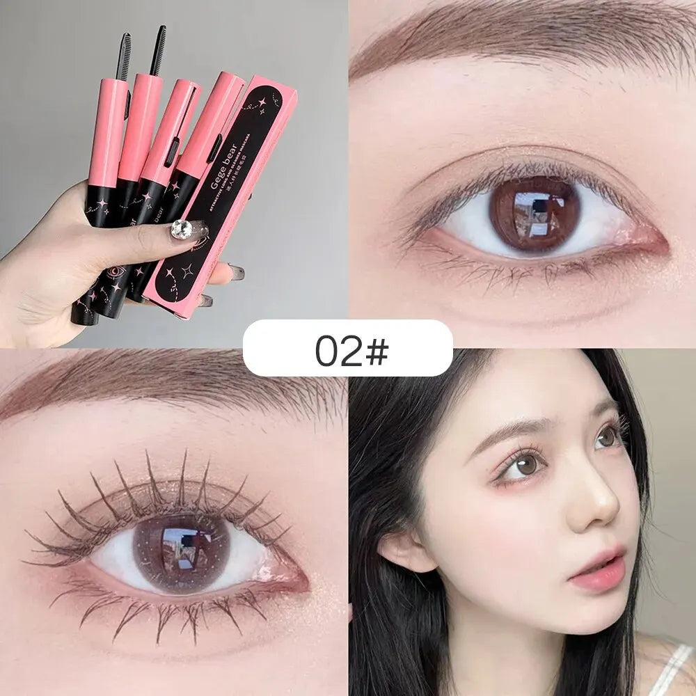 Double-ended Charming Long Mascara Gegebear Natural Curling Long-lasting Waterproof and Sweat-proof Eyelash Primer