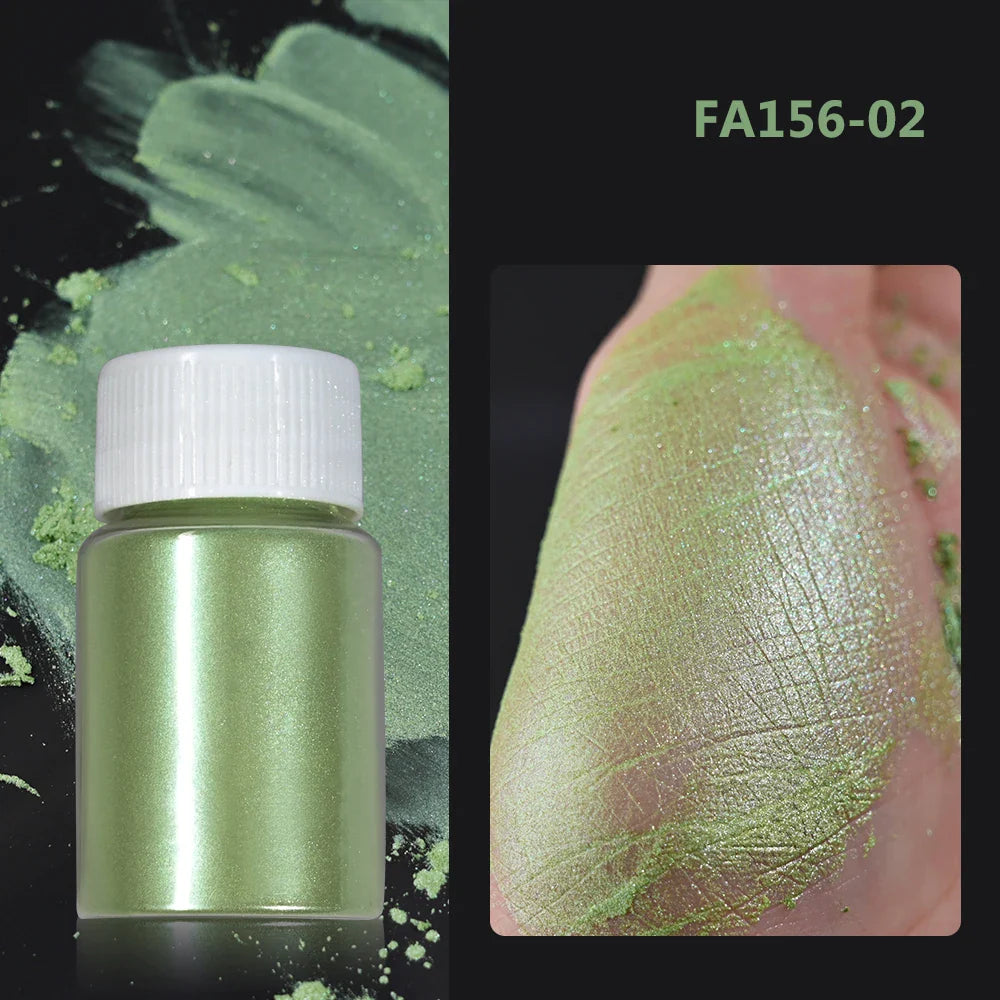 1Box Cherry Pink Chrome Pearl Nail Powder Gradient Mirror Effect Nail Art Glitter Auroras Rubbing Dust Nail Art Decoration 10g