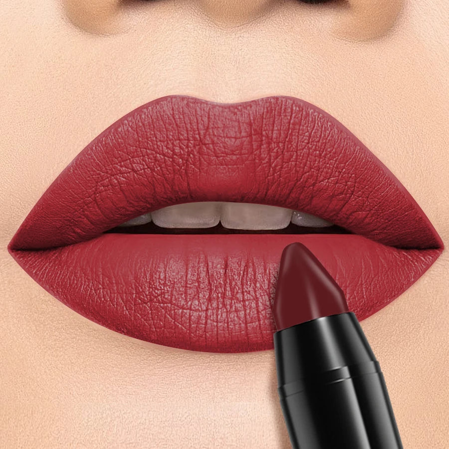 1PC 15 Colors Nude Velet Matte Lipstick Pen Waterproof Long Lasting Red Pink Lip Liner Pen Korean Makeup Lip Tint Lip Glaze