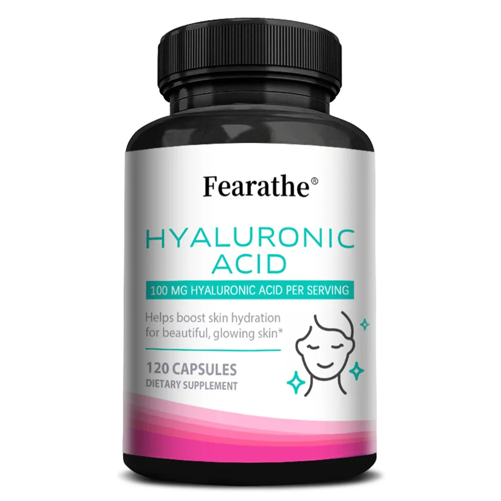 Hyaluronic Acid Supplements - Helps Promote Skin Hydration for Beautiful, Radiant Skin, Combats Collagen Loss, Supports Joints