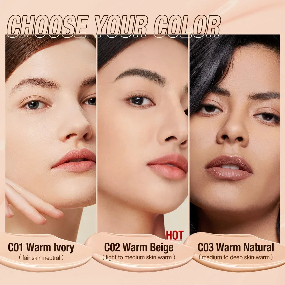 O.TWO.O Liquid Foundation Cream for Face 30ml High Coverage Makeup Base SPF30 Waterproof Concealer Makeup Foundation