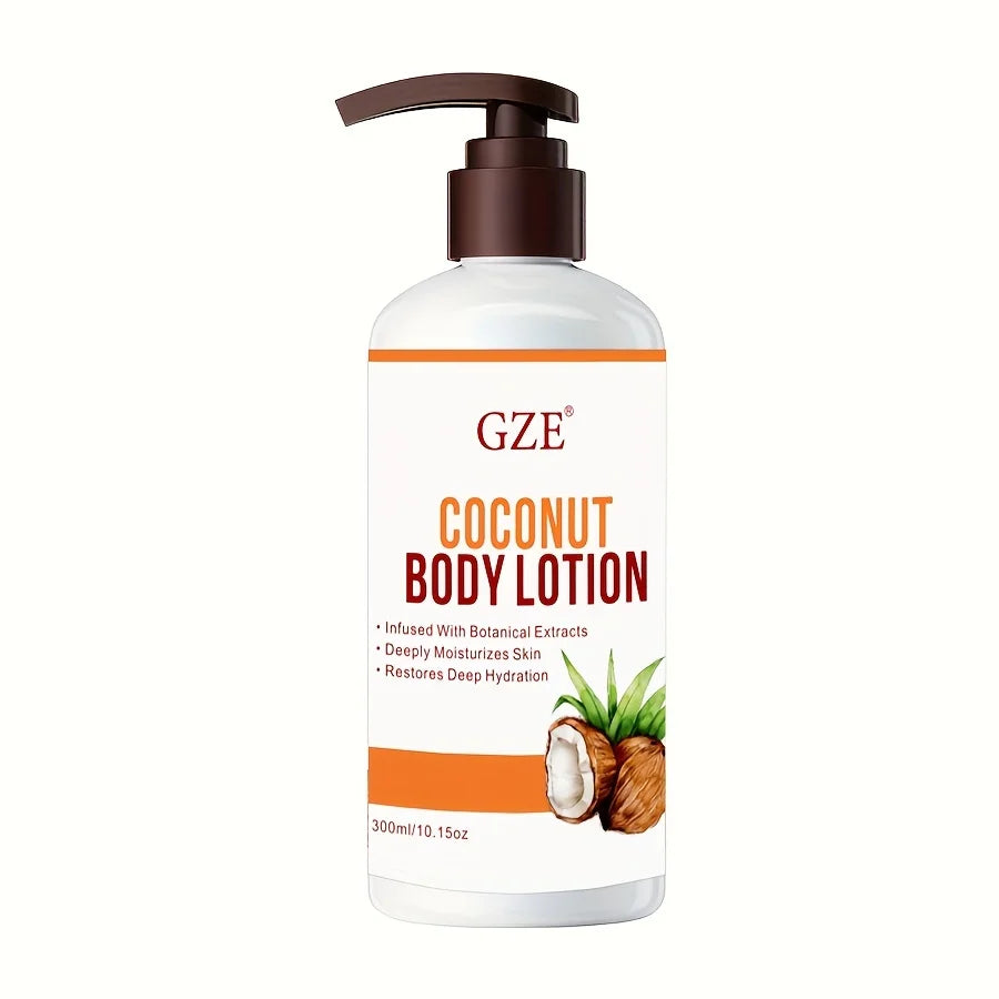 GZE Moisturizing Coconut Oil Formula Body Lotion for Dry Skin, Hand & Body Moisturizer with Green Coffee Extract & Vitamin E