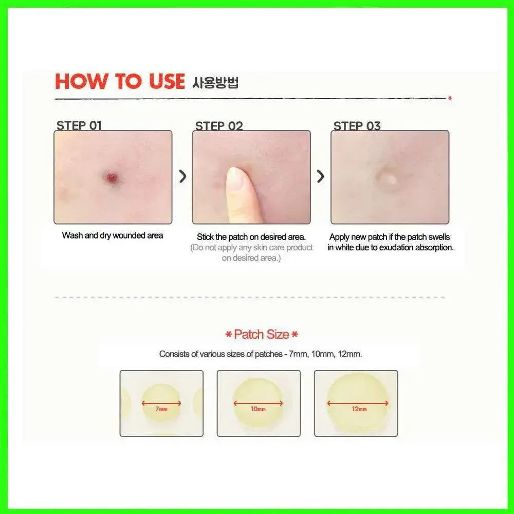 3 bag (1 bag 24pcs ) Face Acne Pimple Spot Scar Care Treatment Stickers Blackhead Removal Freckle Patches Acne Stickers