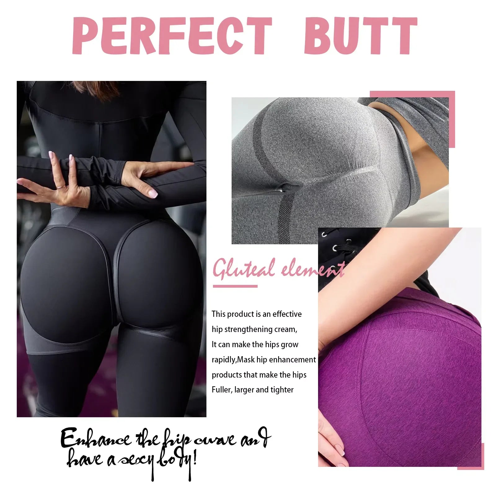 Hip Lift up Butt Enhancement Cream Lifting Sculpts Plump Fast Growth Prevent Buttock Sagging Breast Enlargement Butt Enhancer