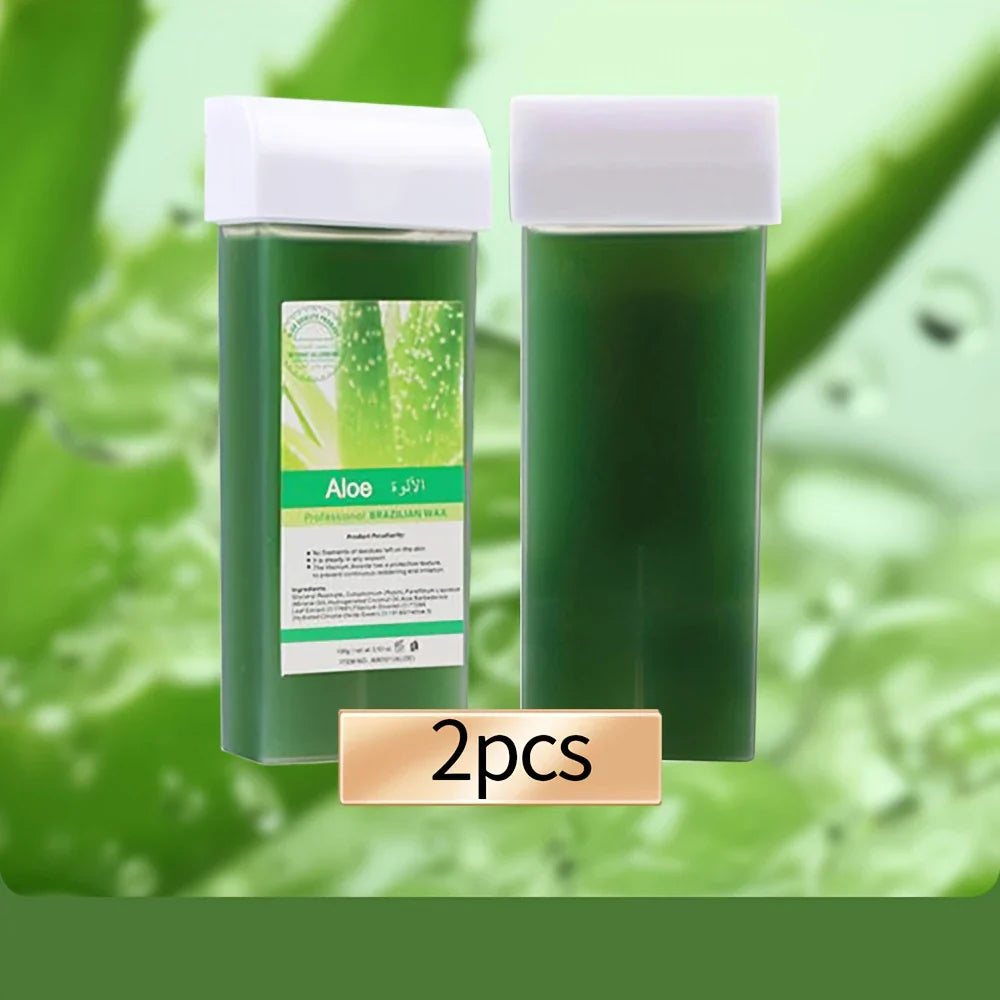 Viilife Roll on Wax Refill Painless Wax Roll On For Hair Removal Depilatory Wax Warmer Cartridge For Aloe Wax Body Hair Removal