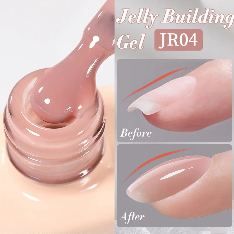 UR SUGAR 7ml Nude Crystal Rubber Base Gel Natural Color Semi Permanent Soak off UV LED Gel Nail Art Varnish