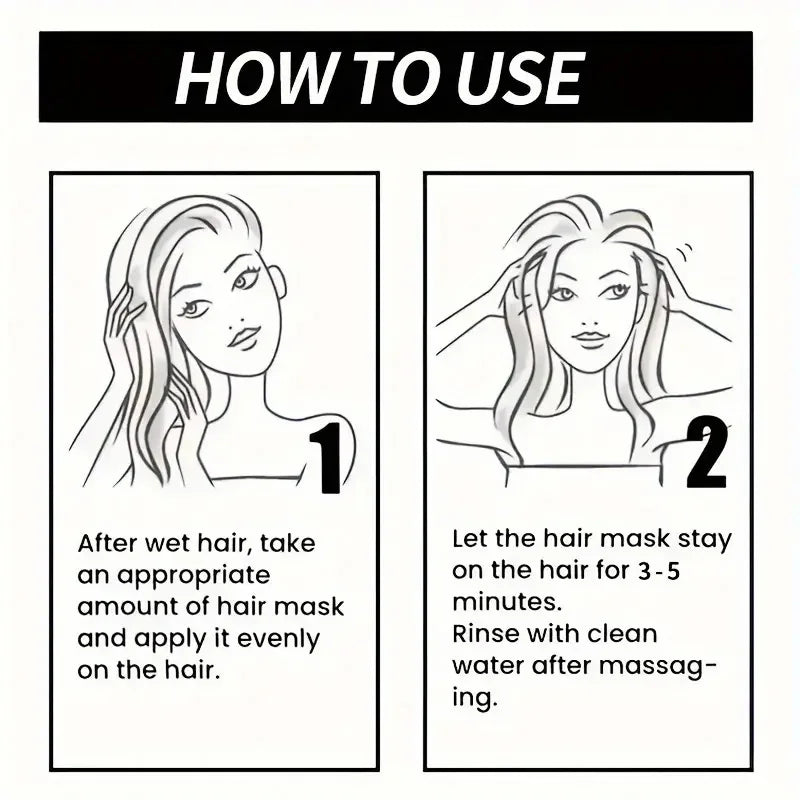 Keratin Magic Hair Mask Protein Straightening Repair Dry Frizzy Damaged Hair Milk Professional Smooth Shiny Deep Moisturizing Care 60G/30G