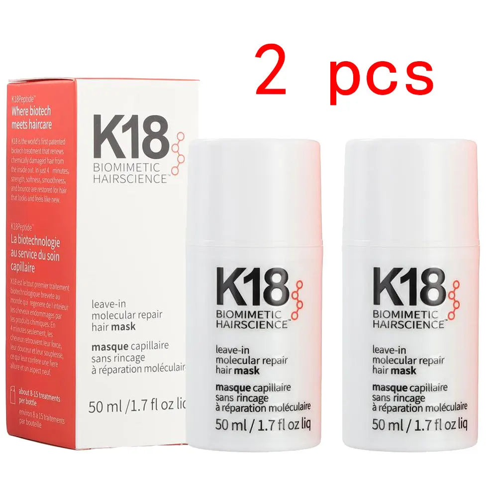 K18 Hair Mask Leave-In Molecular Repair Conditioner Deep Restores Damaged Hair Keratin Treatment For Hair And Scalp Hair Care