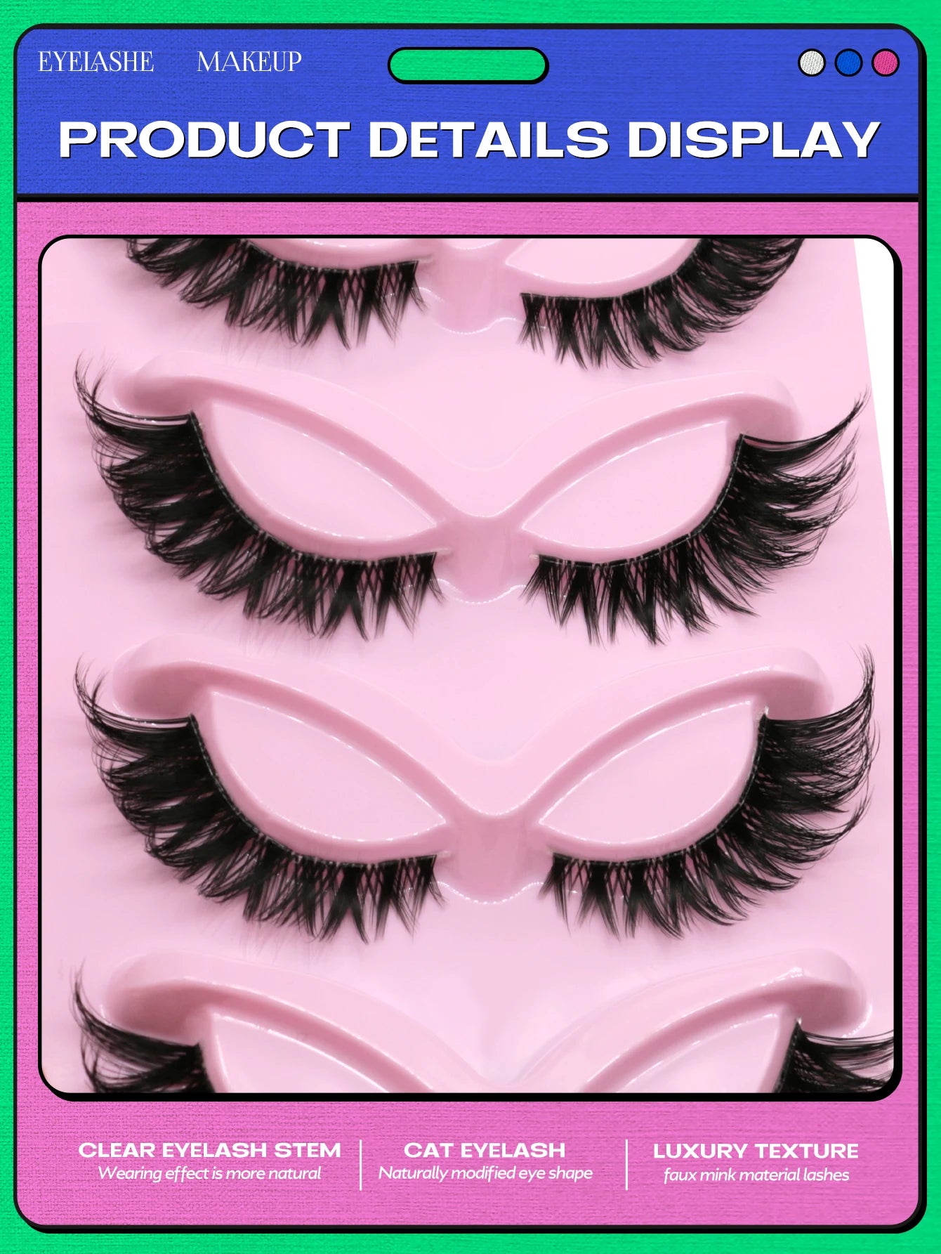 Veltrinay Fake Lashes Cat Eye Lashes Faux Mink Eyelashes Clear Band Lashes Natural Look Wispy Mink Eyelashes False Lashes Makeup