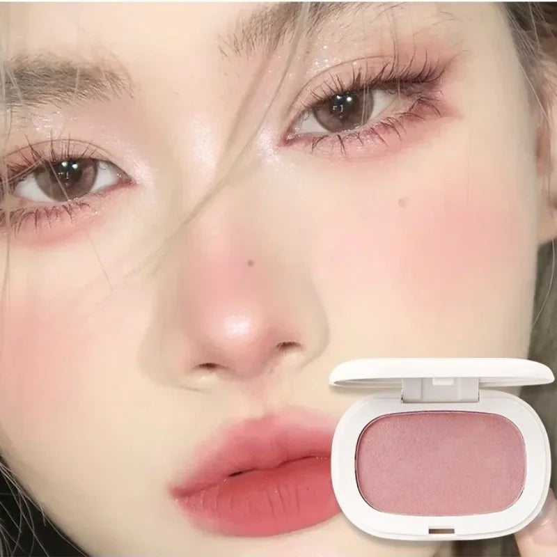 Face Blusher Matte Natural Cheek Tint Brighten Face Contouring Waterproof Cosmetics Blush Powder Soft Female Makeup 1pcs Blusher