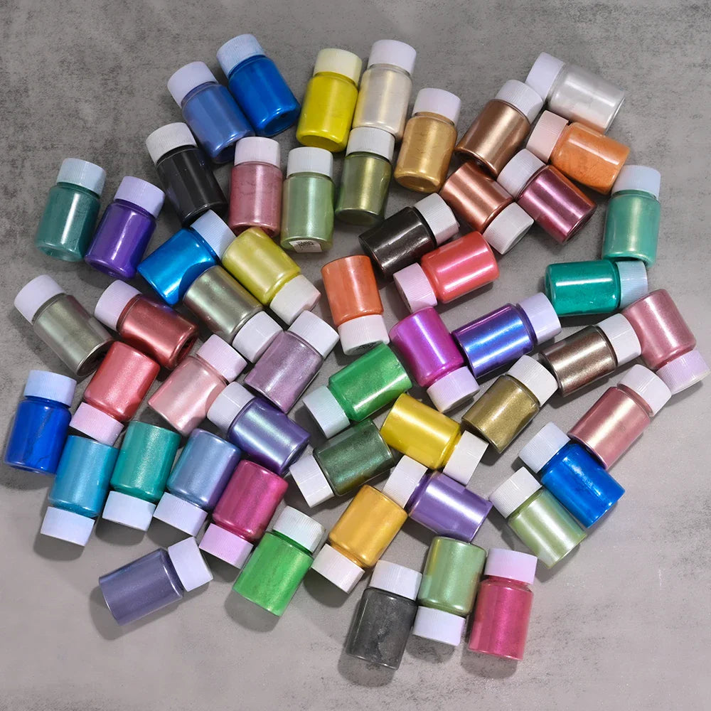 1Box Cherry Pink Chrome Pearl Nail Powder Gradient Mirror Effect Nail Art Glitter Auroras Rubbing Dust Nail Art Decoration 10g