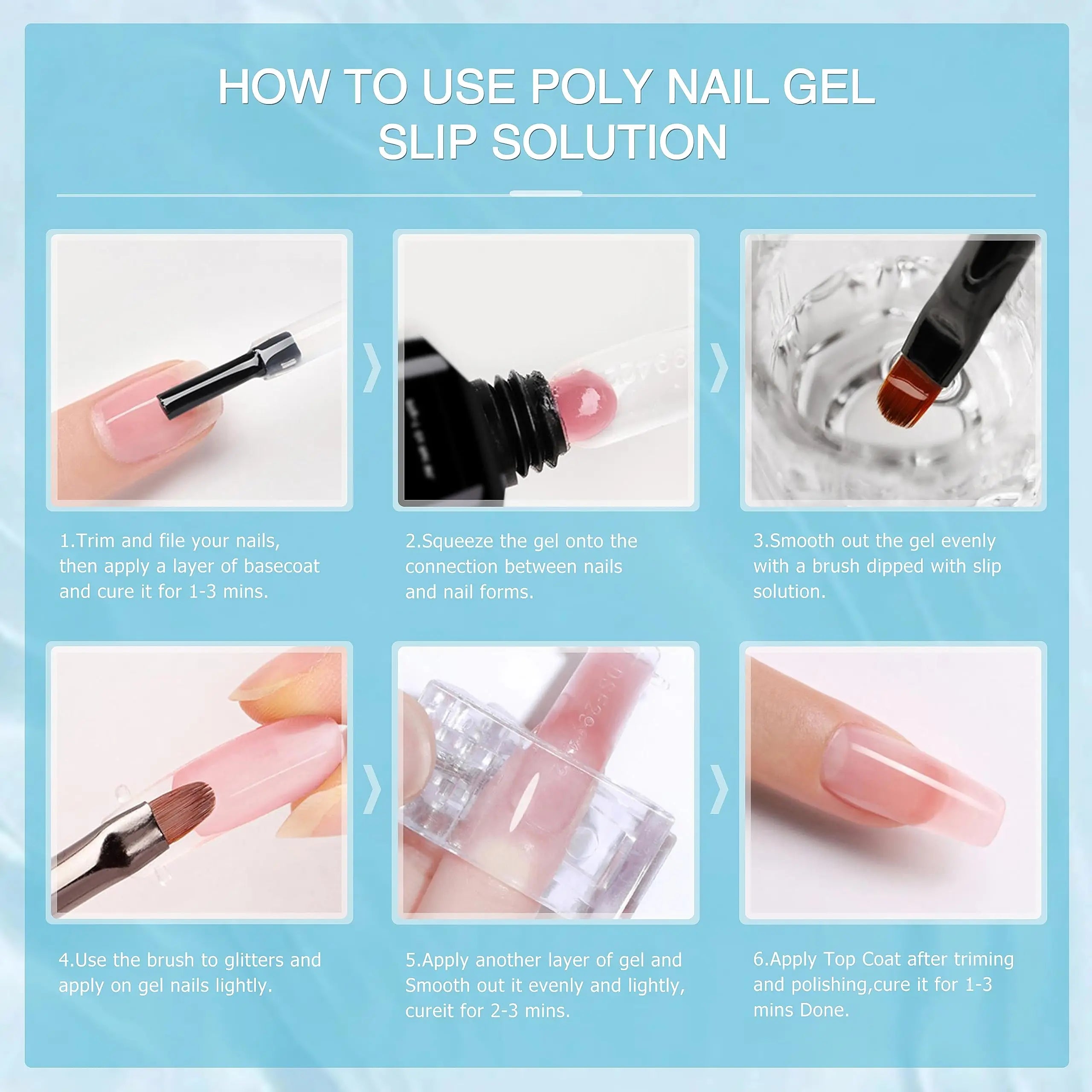 HL 75ml Slip Solution for Poly Gel Builder Acrylic Gel Brush Cleaner Quickly And Thoroughly Remove Nail Polish
