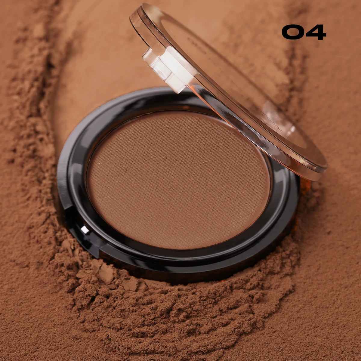 Professional matte contour powder tray creates a 3D facial contour, with long-lasting bronzing powder for setting makeup