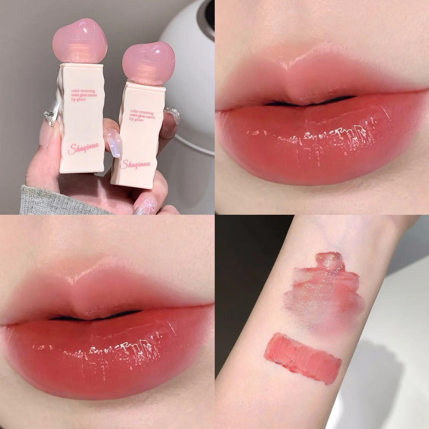 Clear Moisturizing Mirror Water Liquid Lipstick Lasting Hydrating Pink Lip Gloss Plumping Sexy Lip Tint Makeup Korean Cosmetics