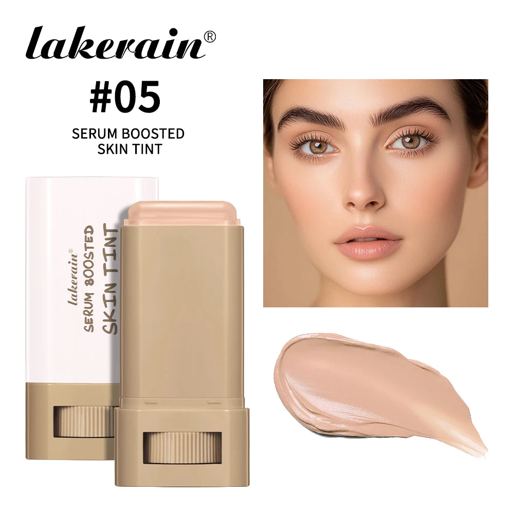 Skin Tint Stick Waterproof Nourishing Solid Tinted Serum Foundation Skin Tint Balm Face Tinted Face Contour Stick Makeup