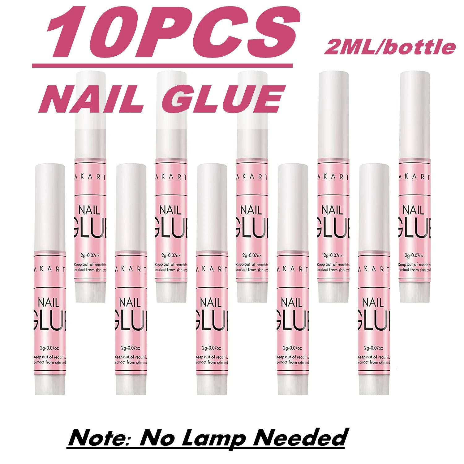 Nail Glue Remover for Press on Nails, 50ML Nail Glue Remover for UV Nail Glue, Non acetone Gentle Glue Off for False Nails Glue
