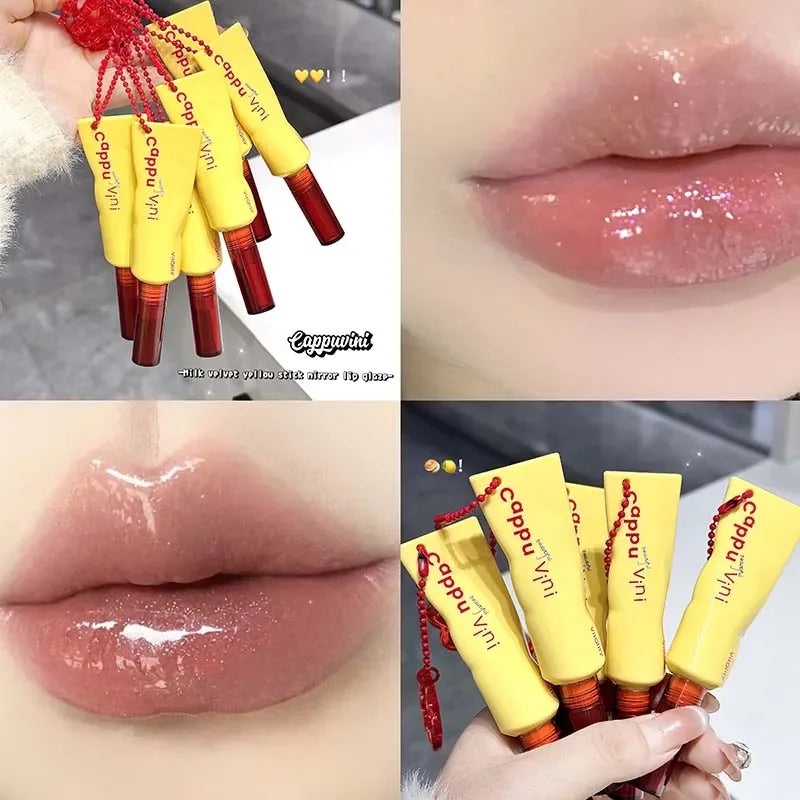 Mirror Water Liquid Lipstick Crystal Jelly Lip Gloss Moisturizing Sexy Lip Plumper Lip Tint Makeup Long Lasting Korean Cosmetics