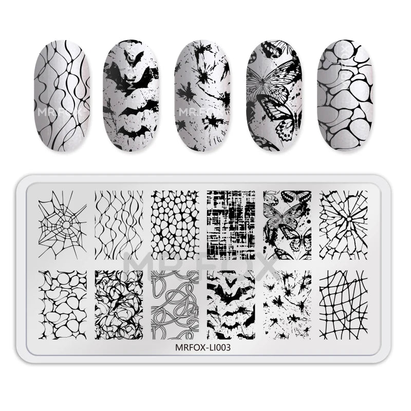 1PCS Blue Ocean Animal Nail Art Stamping Plates Fish Image Stencils for Nails Stamp Tools Manicure Template