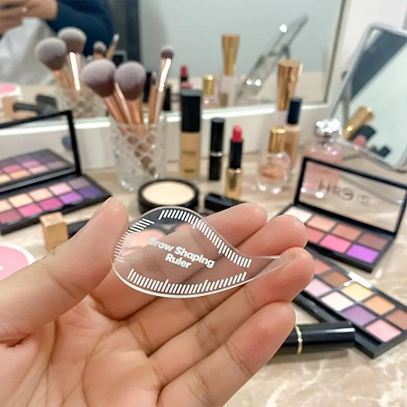 New Tear Drop Arch Brow Mapping Tool 1 Minute Brow Shaping Ruler Template Stencils Fast Drawing PMU Eyebrow Hair Stroke Eyeliner