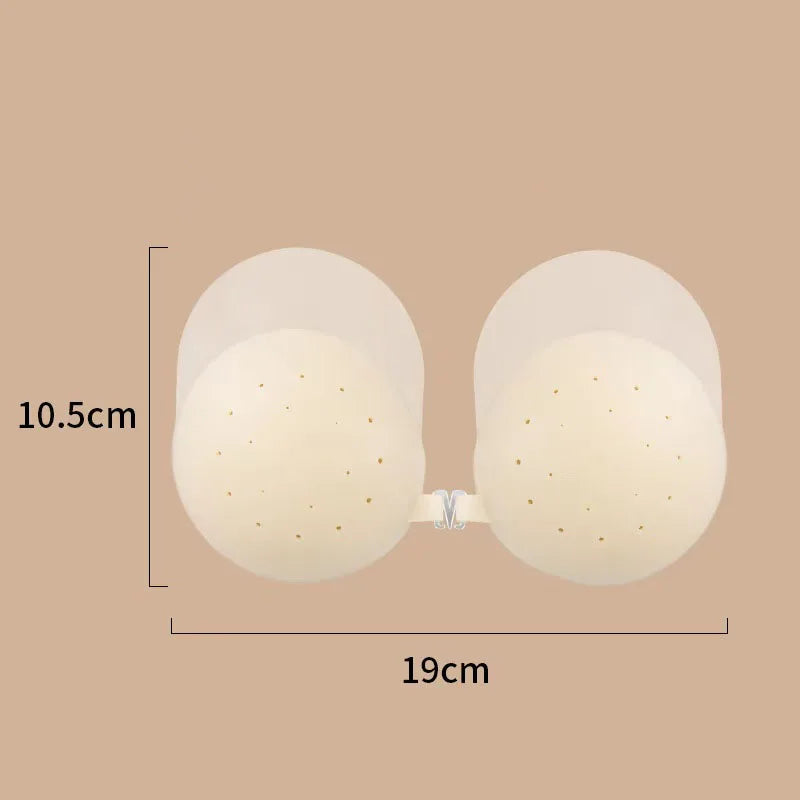Invisible Thin Silicone Anti-Show Nipple Covers Reusable Anti-Sagging Breast Petals Strapless Bra Breast Patch ﻿
