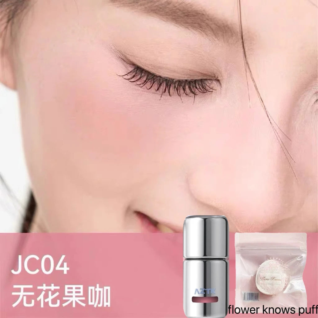 AZTK Liquid Blusher Jello Color Powder JC04  Moisturizing Highlight Beauty Expands Contracts Cheek Matte Face Makeup