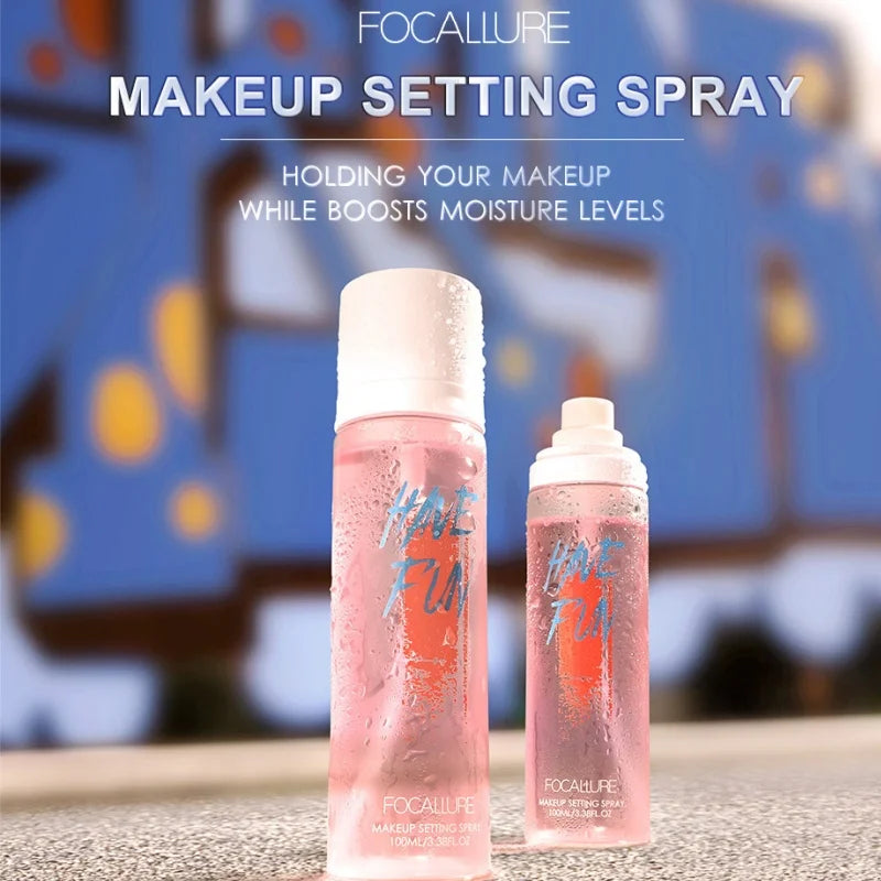 Wholesale FOCALLURE 100ml Makeup Setting Spray Oil Control Waterproof Hydrate Face Make up Finishing Spray Fixer Cosmetics