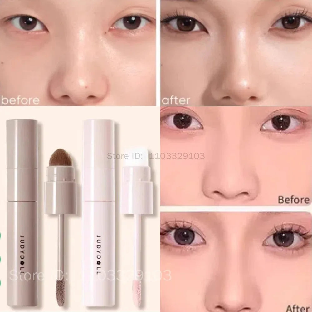 Judydoll Liquid Contouring Highlighter Facial Contour High Gloss Grey Brown Matte Nose Shadow Cream Brighten Face Bronzer Makeup
