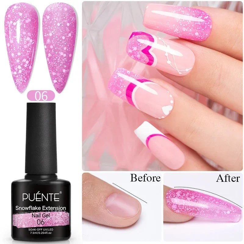 15ML 4 in 1 Builder Nail Gel For Quick Extension Nail Reinforcement Construction UV Gel Polish Semi-permanent Nail Art Varnish