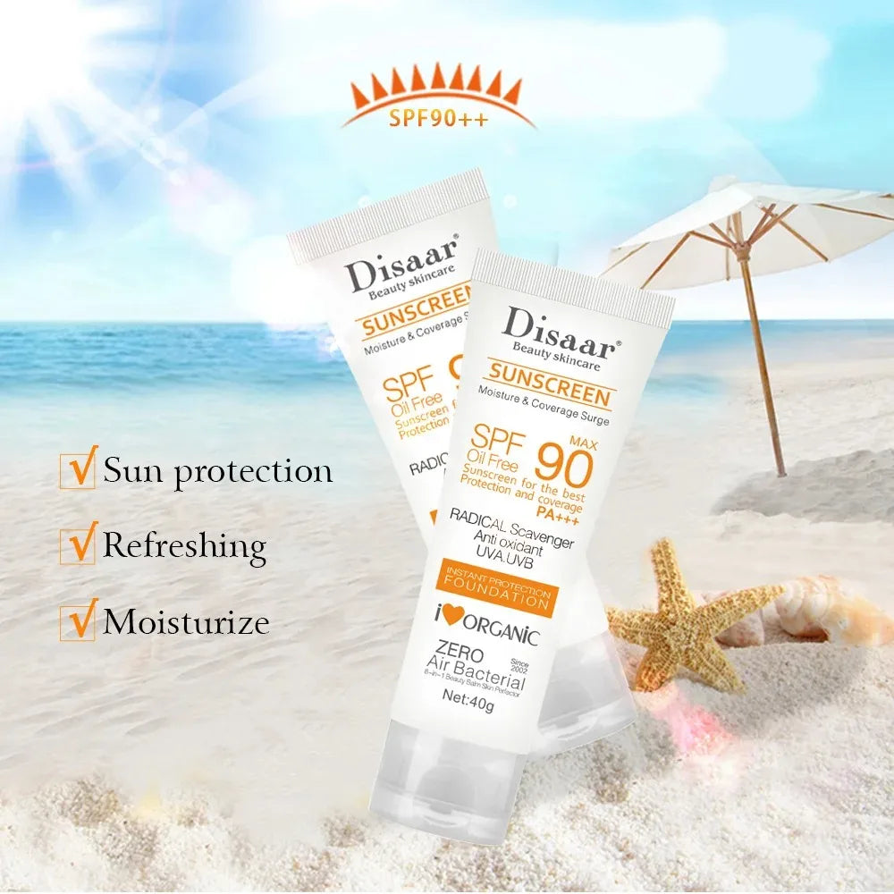 Facial Body Sunscreen Waterproof SPF 90+UV Sun Cream Sunblock Skin Protective Cream Anti Sun Facial Seaside Protection Cream