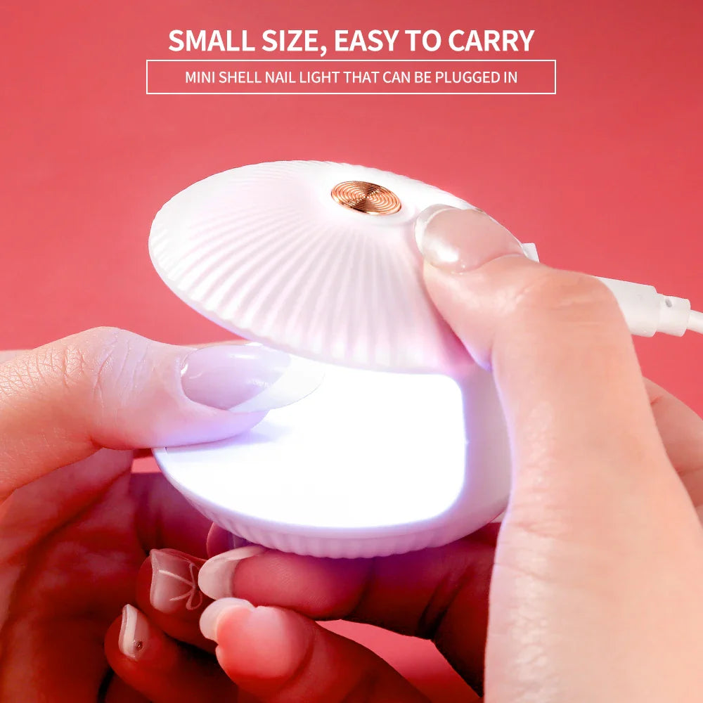 Mini Nail Dryer UV LED Lamp Machine Shell Single Finger Phototherapy Machine for Nails UV Gel Polish Quick Drying Manicure Tools
